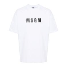 엠에스지엠 반팔 티셔츠 3640MM12824700201 WHITE DOM 썸네일 1