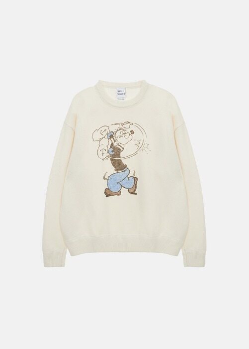 25FW 와일드 동키 스웨터 ROCCOECRU DOM - Wild Donkey