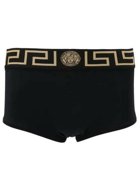 베르사체 팬티 ABU01026A232185A80G BLACKGREEK GOLD DOM - Versace