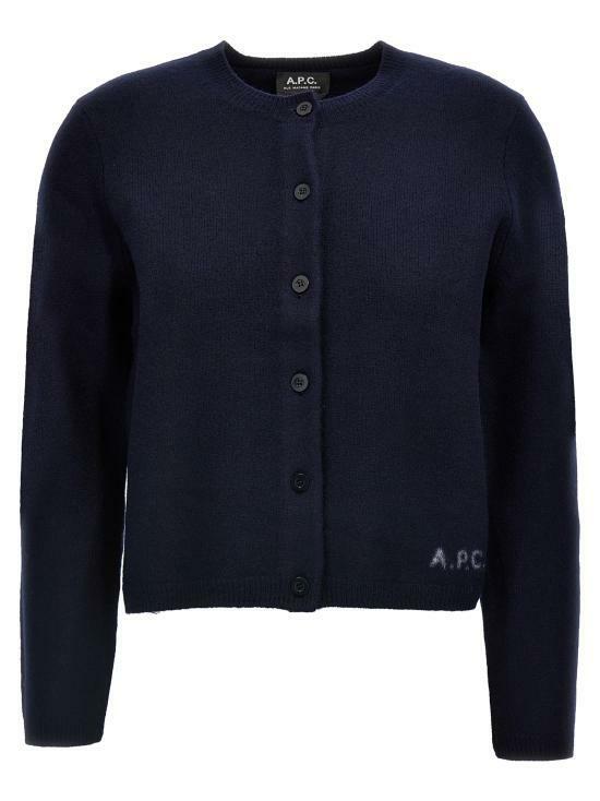 25FW 아페쎄 가디건 WVBDKF22301IAK BLUE DOM - A.P.C.