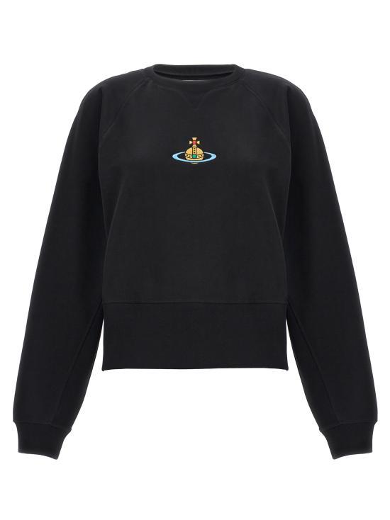 25SS 비비안웨스트우드 긴팔 티셔츠 1I010001J006ON401 BLACK DOM - Vivienne Westwood