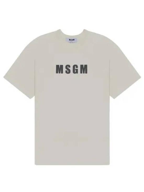 엠에스지엠 반팔 티셔츠 3640MM12824700202 IVORY DOM - MSGM