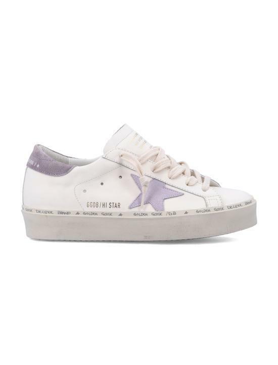 25FW 골든구스 하이스타 스니커즈 GWF00118F00753712280 WHITE LILAC DOM - Golden Goose