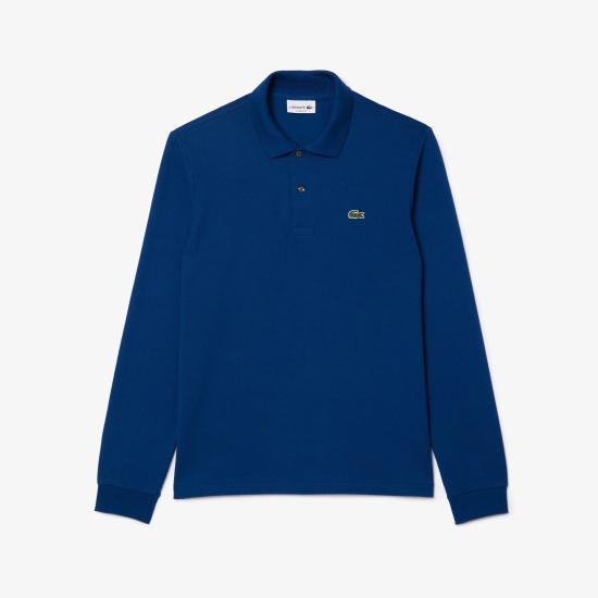 라코스테 클래식 롱슬리브 폴로 셔츠 L1312HBM GLOBE DOM - Lacoste