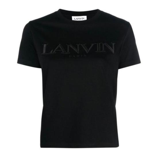 랑방 반팔 티셔츠 RWTS0030J20810 BLACK DOM - Lanvin