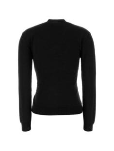 26SS 르메르 트위스티드 V넥 점퍼 PO0001LK087999 BLACK DOM 썸네일 2