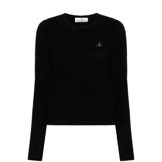 비비안웨스트우드 BEA 베아 라운드넥 스웨터 1803002SY0018N401 BLACK DOM - Vivienne Westwood