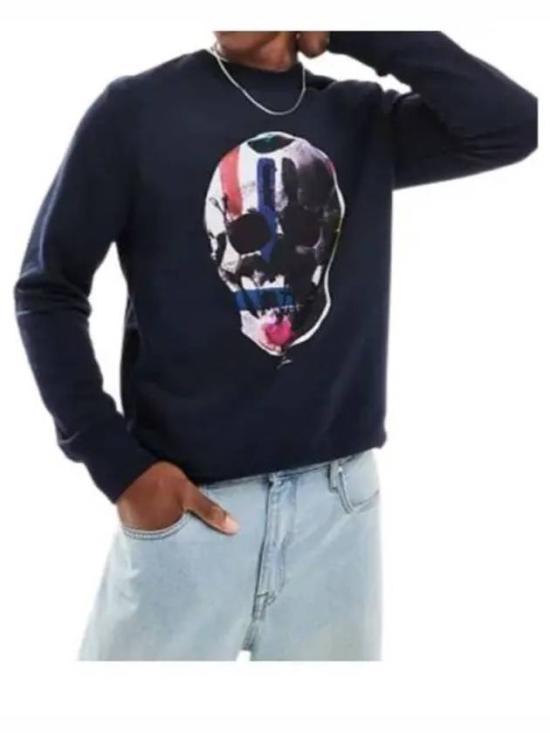폴 스미스 긴팔 티셔츠 M2R027RNP468549 BLUE DOM - Paul Smith