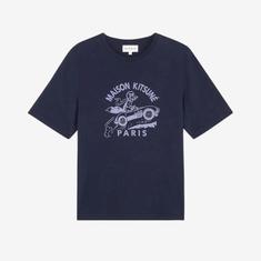 메종키츠네 반팔 티셔츠 MW00112KJ0008P476 INK BLUE DOM 썸네일 1