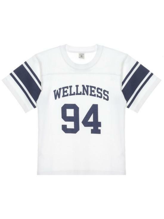 스포티앤리치 반팔 티셔츠 TO038S409WW WHITE NAVY DOM - Sporty & Rich