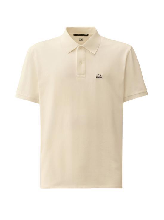25SS 씨피 컴퍼니 폴로 티셔츠 18CMPL065A005263W103 GAUZE WHITE DOM - CP company