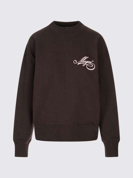 25FW 엠에스지엠 긴팔 티셔츠 3941MDM8025779530 BROWN DOM - MSGM