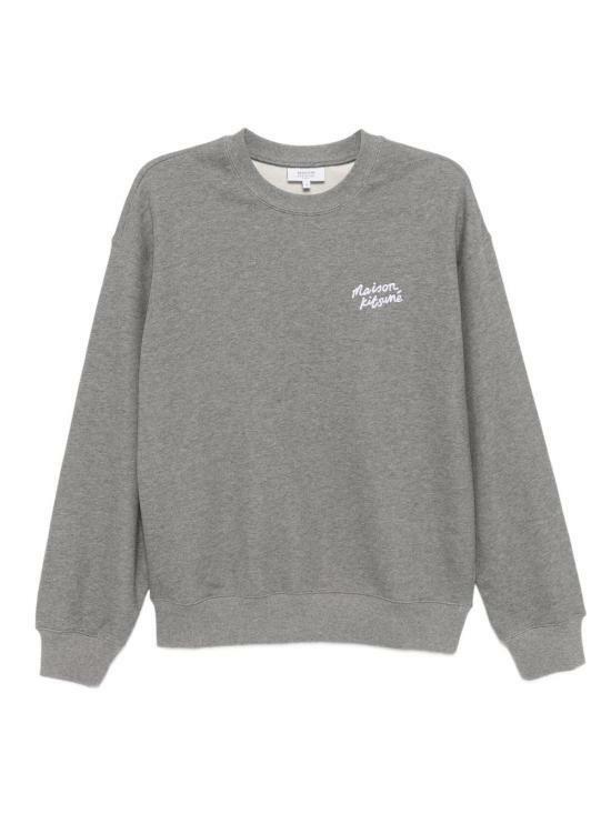 25FW 메종키츠네 핸드라이팅 컴포트 스웨트셔츠 MM00315KM03410365 MEDIUM GREY WHITE DOM - Maison Kitsune