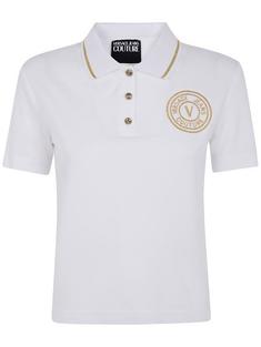 25SS 베르사체 폴로 티셔츠 78HAGT00CJ01TG03 WHITE GOLD DOM 썸네일 1