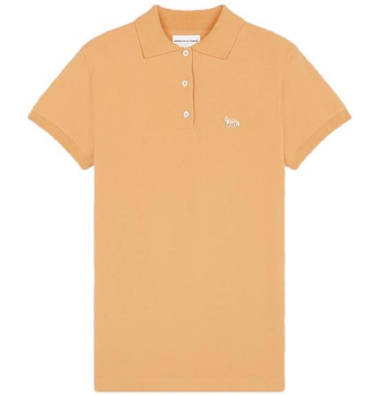 메종키츠네 베이비 폭스 패치 레귤러 폴로 셔츠 MW00202KJ7010P822 SUNSET ORANGE DOM - Maison Kitsune