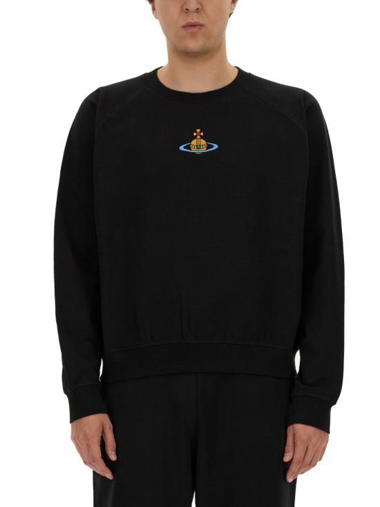 25SS 비비안웨스트우드 긴팔 티셔츠 3I010004J006ON401 BLACK DOM - Vivienne Westwood