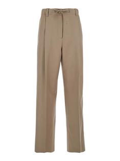25FW 몽클레어 울 개버딘 테일러드 트라우저 2A00018598XP23S BEIGE DOM 썸네일 1