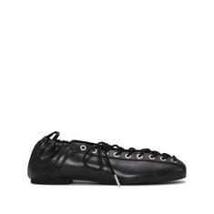 25FW 가니 레이스업 발레리나 S2914099 BLACK DOM 썸네일 1