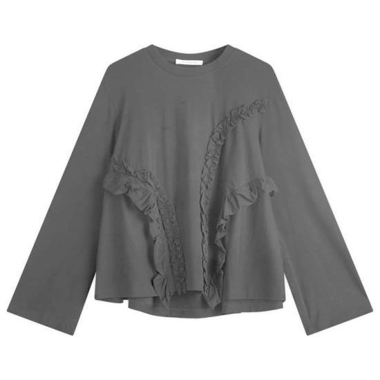 25SS 세실리아 반센 긴팔 티셔츠 424RTW11003 BLACK DOM - CECILE BAHNSEN