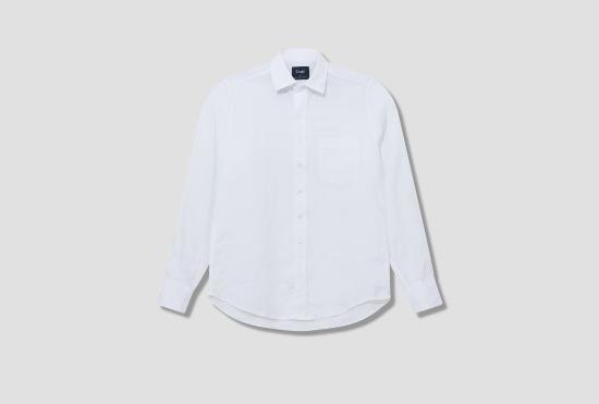 25SS 드레익스 긴팔 셔츠 DR2A4E2191501000 WHITE DOM - DRAKE'S