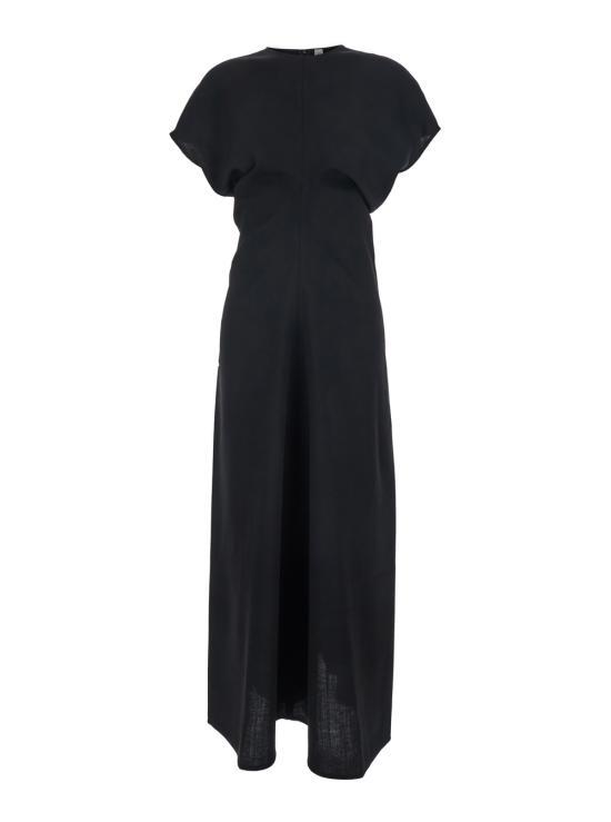 26SS 토템 롱 원피스 261WRD1103FB0568001 BLACK DOM - Toteme