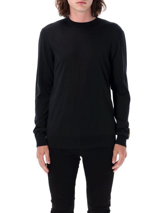 25FW 골든구스 라운드넥 스웨터 GMP00947P00066590100 BLACK DOM - Golden Goose