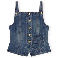 가니 헤비 워시드 데님 탑 J1580567 MID BLUE VINTAGE DOM 썸네일 1