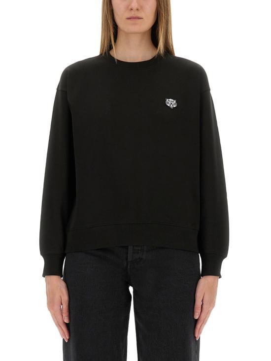 25FW 겐조 긴팔 티셔츠 FF62SW2524MF99J BLACK DOM - Kenzo