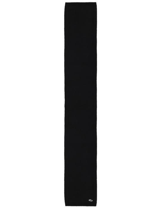 25FW 디젤 머플러 스카프 A196910KCAE9XX BLACK DOM - Diesel