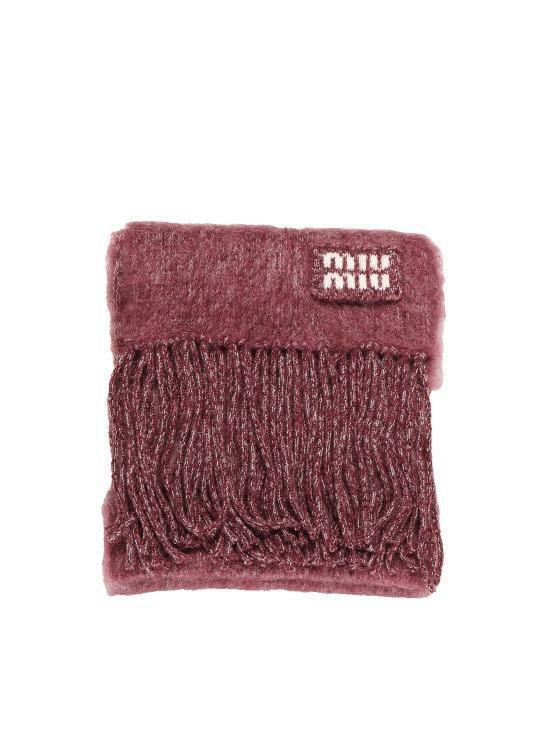 25FW 미우미우 머플러 스카프 5FS0942CVEF04BG AMARANTH PEACH DOM - Miu Miu