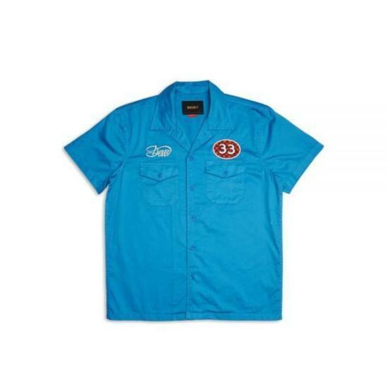 데우스 반팔 셔츠 DMP245245FRB FRENCH BLUE DOM - Deus Ex Machina