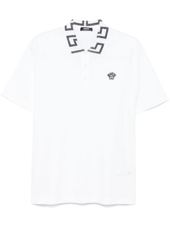 25SS 베르사체 폴로 티셔츠 A874021A061992WV40 WHITE DOM - Versace