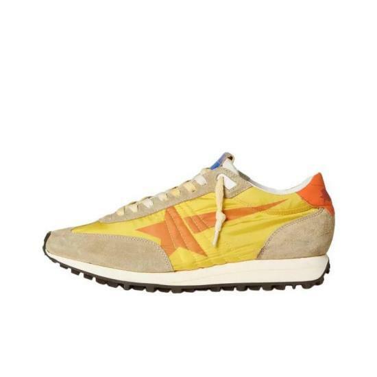 26SS 골든구스 MARATHON 마라톤 러닝 스니커즈 GMF00683F00546282542 YELLOW GREY ORANGE DOM - Golden Goose
