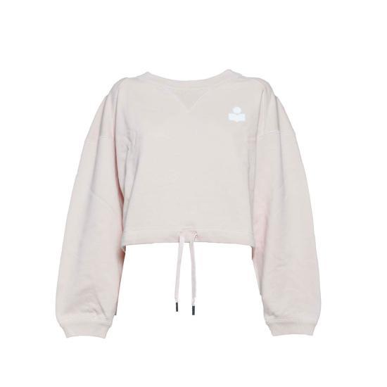 이자벨마랑 MARGO 마고 로고 스웨트셔츠 SW0005FAA1M07EPREU PEARL ROSE ECRU DOM - Isabel Marant