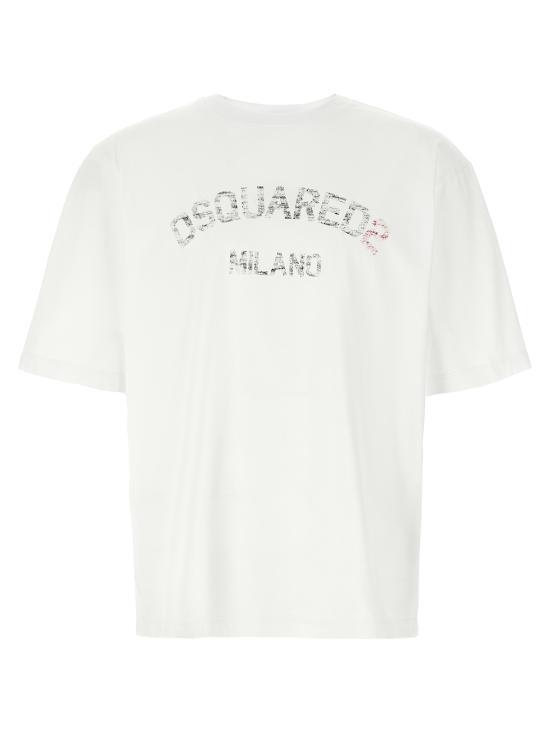 25SS 디스퀘어드2 반팔 티셔츠 S74GD1399D20020100 WHITE DOM - Dsquared2