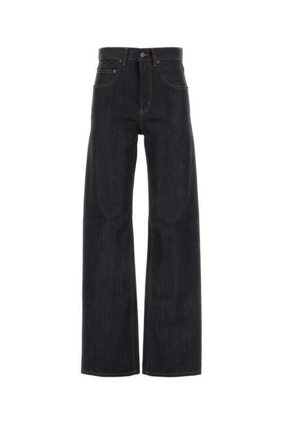 생로랑 미드 스트레이트 배기핏 데님 팬츠 795345Y23HA4020 DOM - Saint Laurent