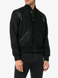 생로랑 봄버 자켓 354718Y197Q1000 BLACK DOM 썸네일 4
