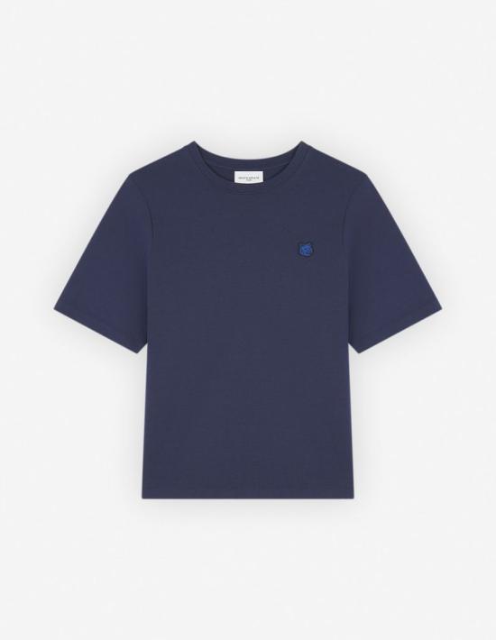 메종키츠네 반팔 티셔츠 LW00106KJ0119P476 INK BLUE DOM - Maison Kitsune