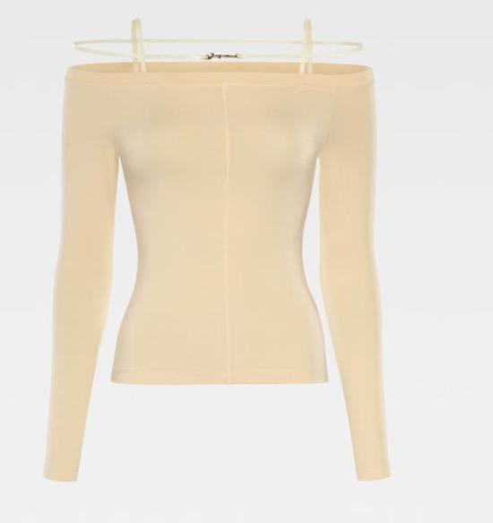 25SS 자크뮈스 르 시에라 티셔츠 233JS1652313212 LIGHT YELLOW DOM - Jacquemus