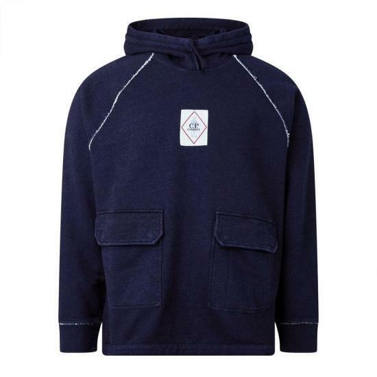 25SS 씨피 컴퍼니 후드 티셔츠 18CMSS185A110055WD08 DENIM NORMAL WASHED DOM - CP company