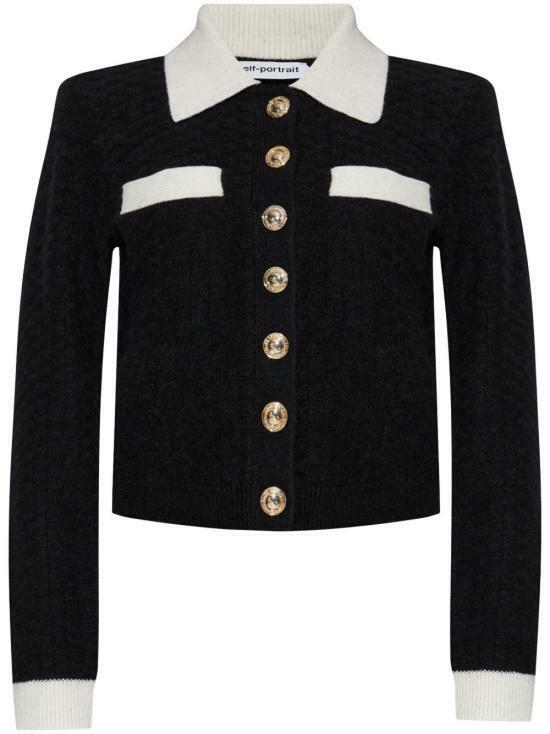 25SS 셀프 포트레이트 자켓 RS25039CBLACK DOM - Self Portrait
