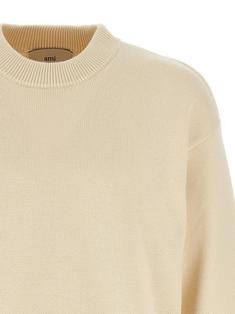 25SS 아미 로고 자수 스웨터 HKS163KN0063136 BLANC CREME DOM 썸네일 3