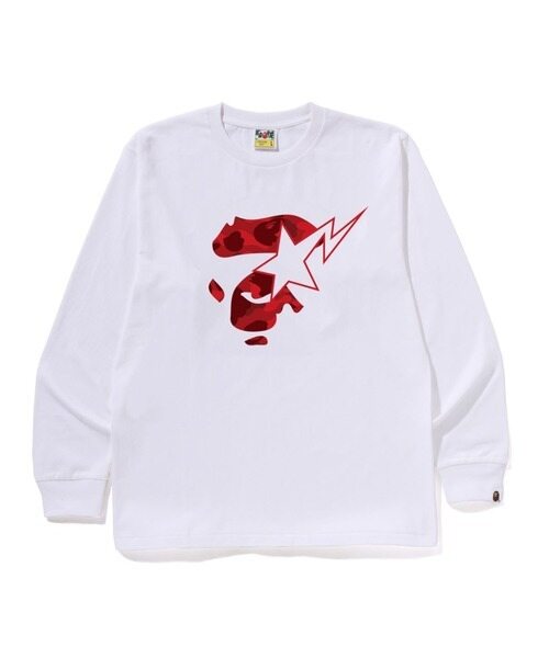 25FW 베이프 반팔 티셔츠 001TEL801019MWHB DOM - Bape