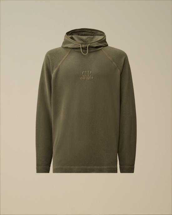 26SS 씨피 컴퍼니 후드 티셔츠 20CMSS177A110635S921 GUNMETAL DOM - CP company