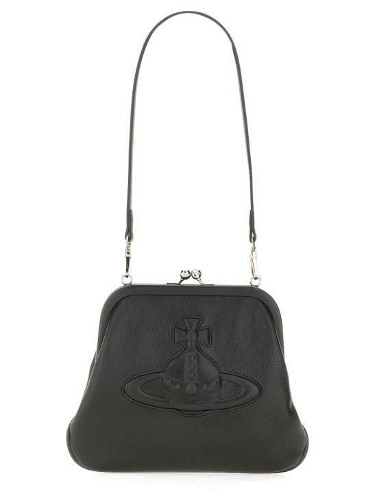 26SS 비비안웨스트우드 리비건 바이오그린 그레인 숄더백 4B010009WS000DN403 BLACK DOM - Vivienne Westwood