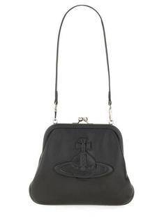 26SS 비비안웨스트우드 리비건 바이오그린 그레인 숄더백 4B010009WS000DN403 BLACK DOM 썸네일 1