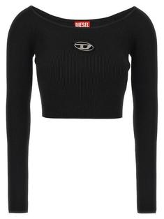 25FW 디젤 M 베라 립 니트 롱슬리브 오프 더 숄더 탑 A141890DLAX9XX BLACK DOM 썸네일 1