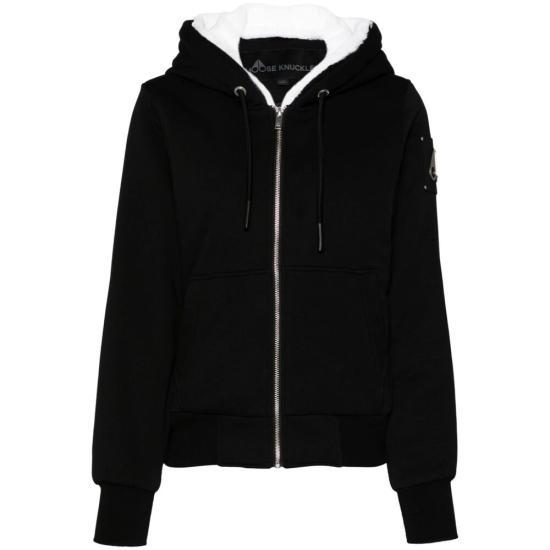 무스너클 클래식 버니 집업 후드 M34LS636244 BLACK DOM - Moose Knuckles