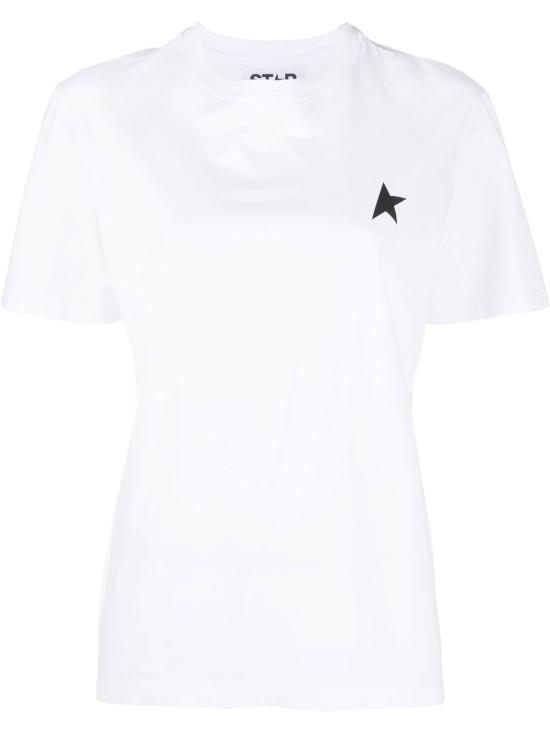 25SS 골든구스 스타 컬렉션 블랙 스타 티셔츠 GWP01220P00059310364 DOM - Golden Goose