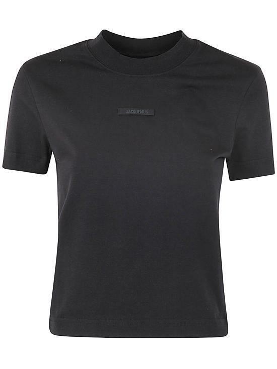 25SS 자크뮈스 그로그랭 반소매 티셔츠 241JS1332031990 BLACK DOM - Jacquemus